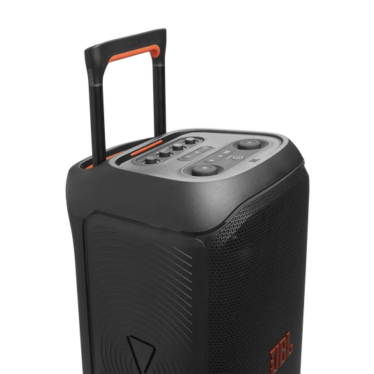 5 JBL Partybox 320 price in pakistan tech4u.pk IPX4 splashproof JBL PartyBox 320 standing safely near a poolside environment