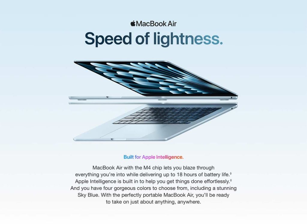 Apple MacBook Air M4 13.6-inch 16GB 256GB Price in Pakistan