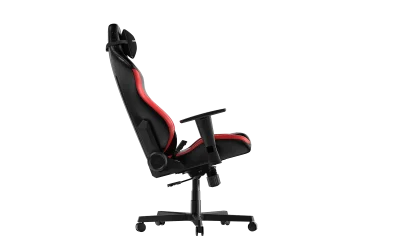 Large Size Gaming Chair Black Red Side Angle