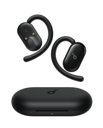 Anker Soundcore V20i open ear earbuds with adjustable hooks and charging case - Tech4u Pakistan