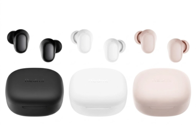 Redmi Buds 6 Play wireless earbuds inside the open charging case - Tech4u Pakistan
