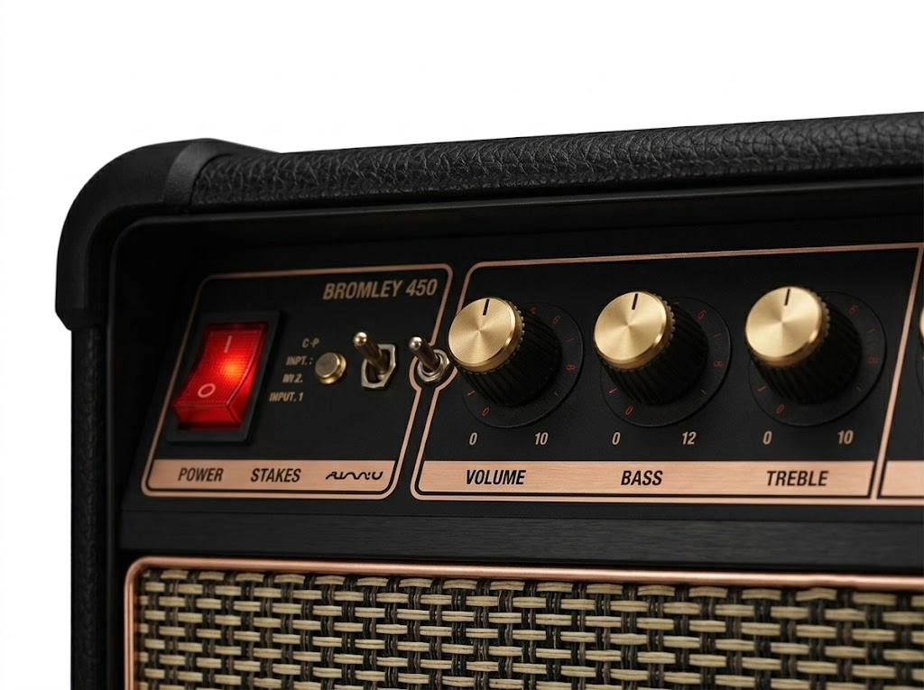 Marshall Bromley 450 Black tech4u.pk Marshall Bromley 450 Bluetooth 5.3 Party Speaker with Auracast