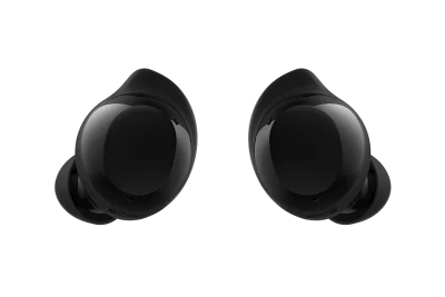 Galaxy Buds Core black earbuds with charging case