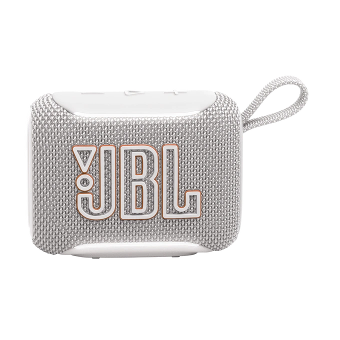 2 JBL Go 5 White tech4u.pk JBL Go 5 white portable Bluetooth speaker front view