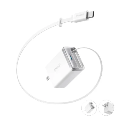 Anker Nano 35W charger with retractable USB-C cable