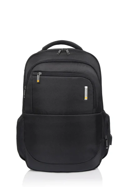 American Tourister Segno 1 laptop backpack black front view